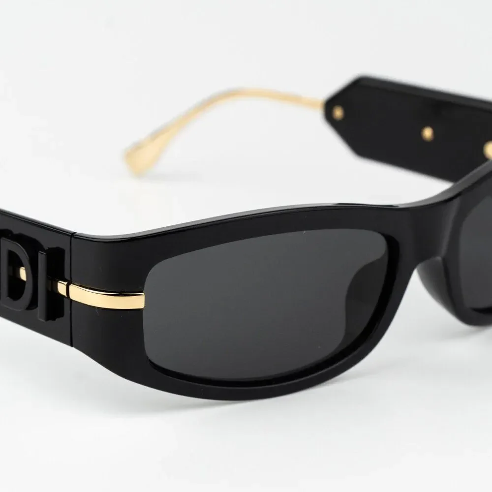 Fendi SHADOW Men Sunglasses Oval Black Smoke Grey FE40120I 01A BRAND NEW